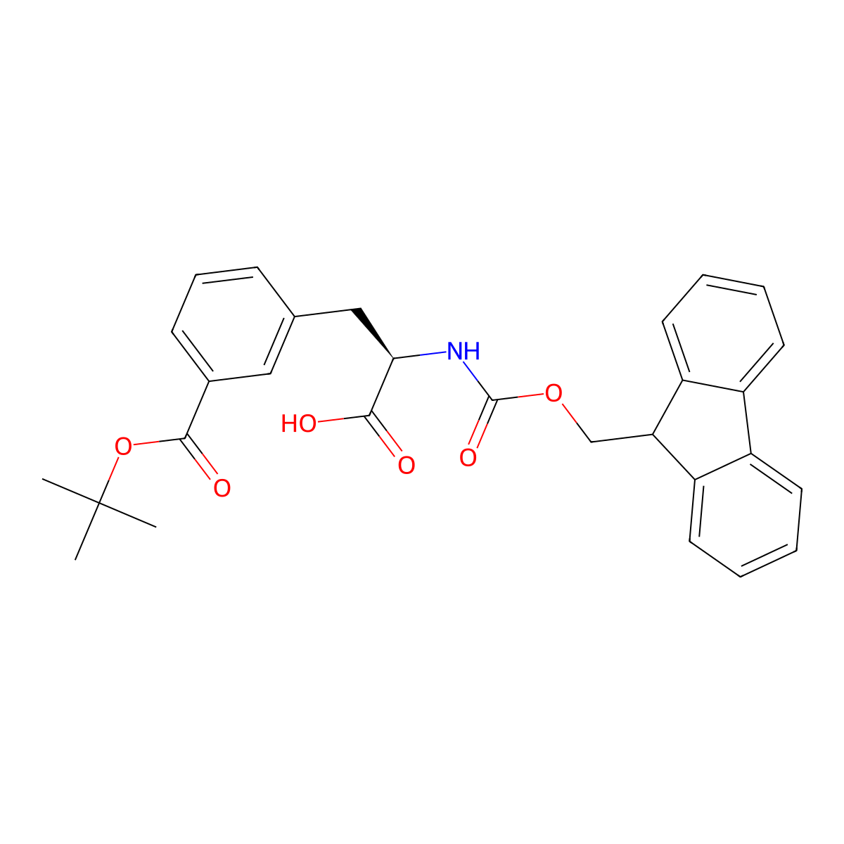(2R)-3-{3-[(tert-Butoxy)carbonyl]phenyl}-2-({[(9H-fluoren-9-yl)methoxy]carbonyl}amino)propanoic acid molecular structure, CAS 2973753-20-5