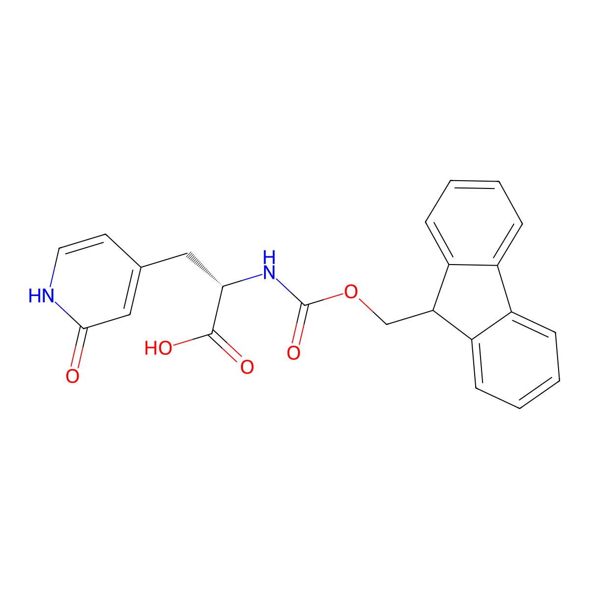 (S)-2-(Fmoc-amino)-3-(2-oxo-1,2-dihydropyridin-4-yl)propanoic Acid molecular structure, CAS 2973753-27-2