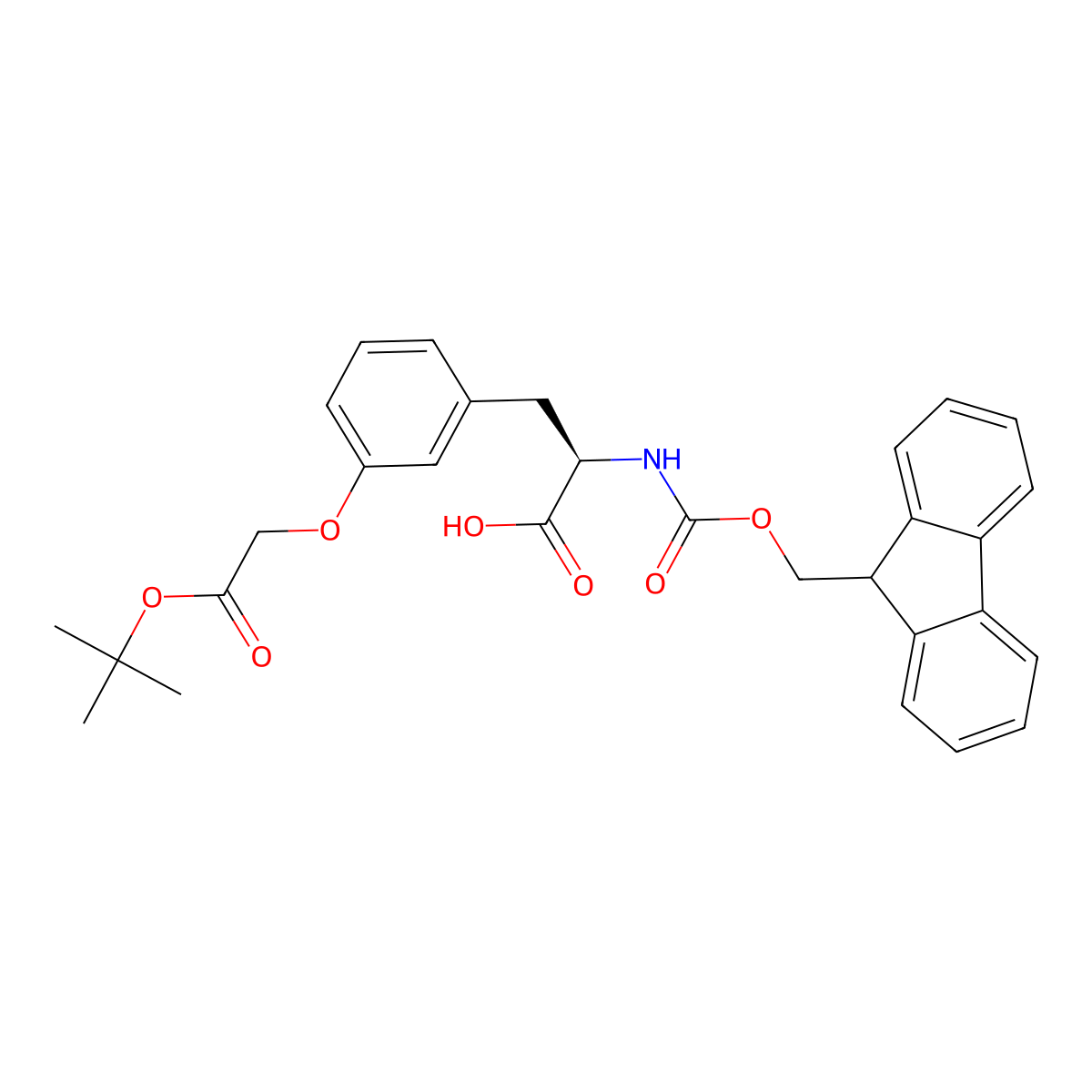 (R)-2-(Fmoc-amino)-3-[3-[2-(tert-butoxy)-2-oxoethoxy]phenyl]propanoic acid molecular structure, CAS 2973753-94-3