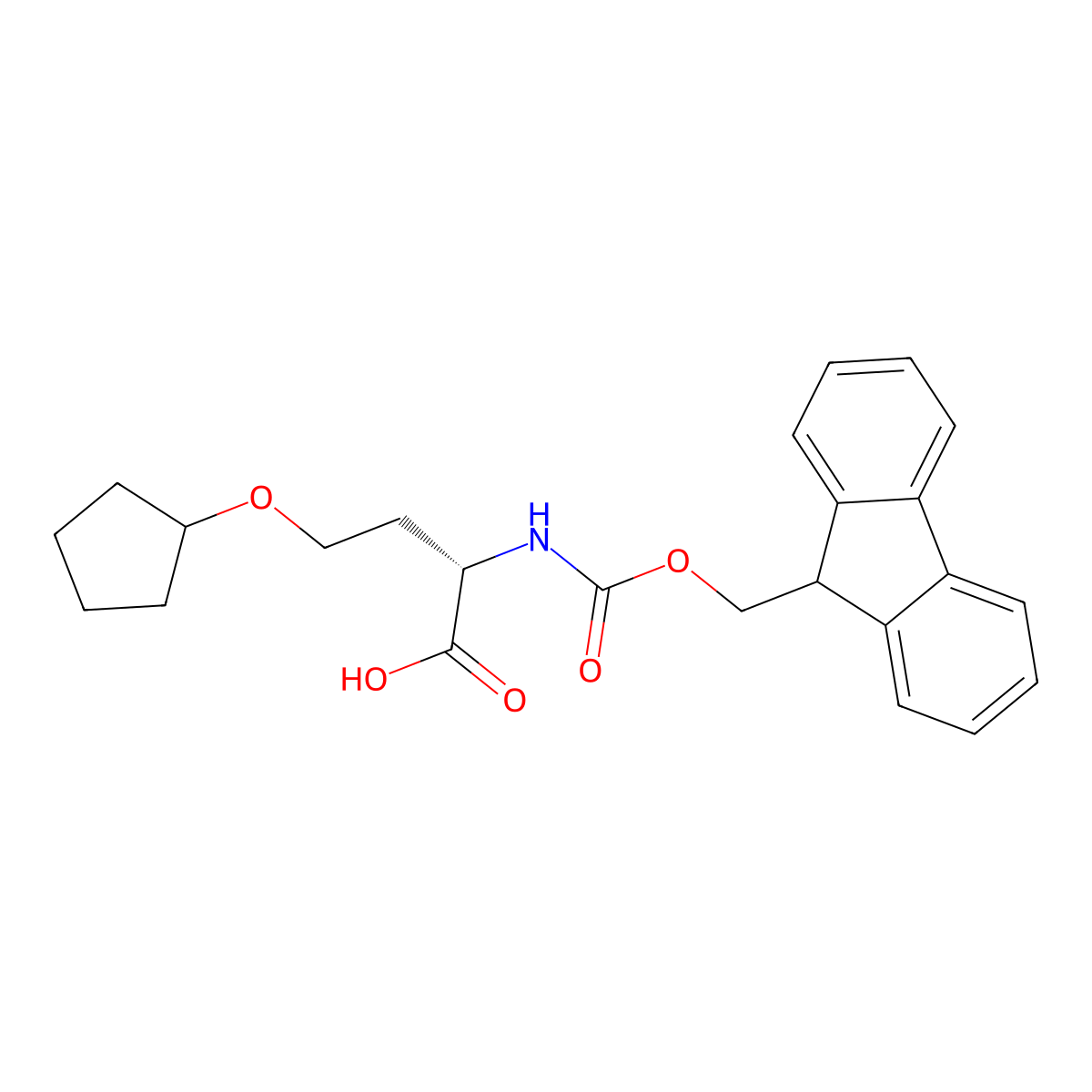 O-Cyclopentyl-N-Fmoc-L-Homoserine molecular structure, CAS 2973754-72-0