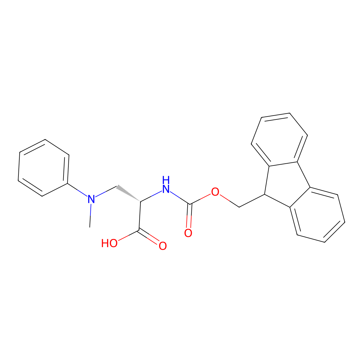 Fmoc-Dap(Me,Ph)-OH molecular structure, CAS 2973754-73-1