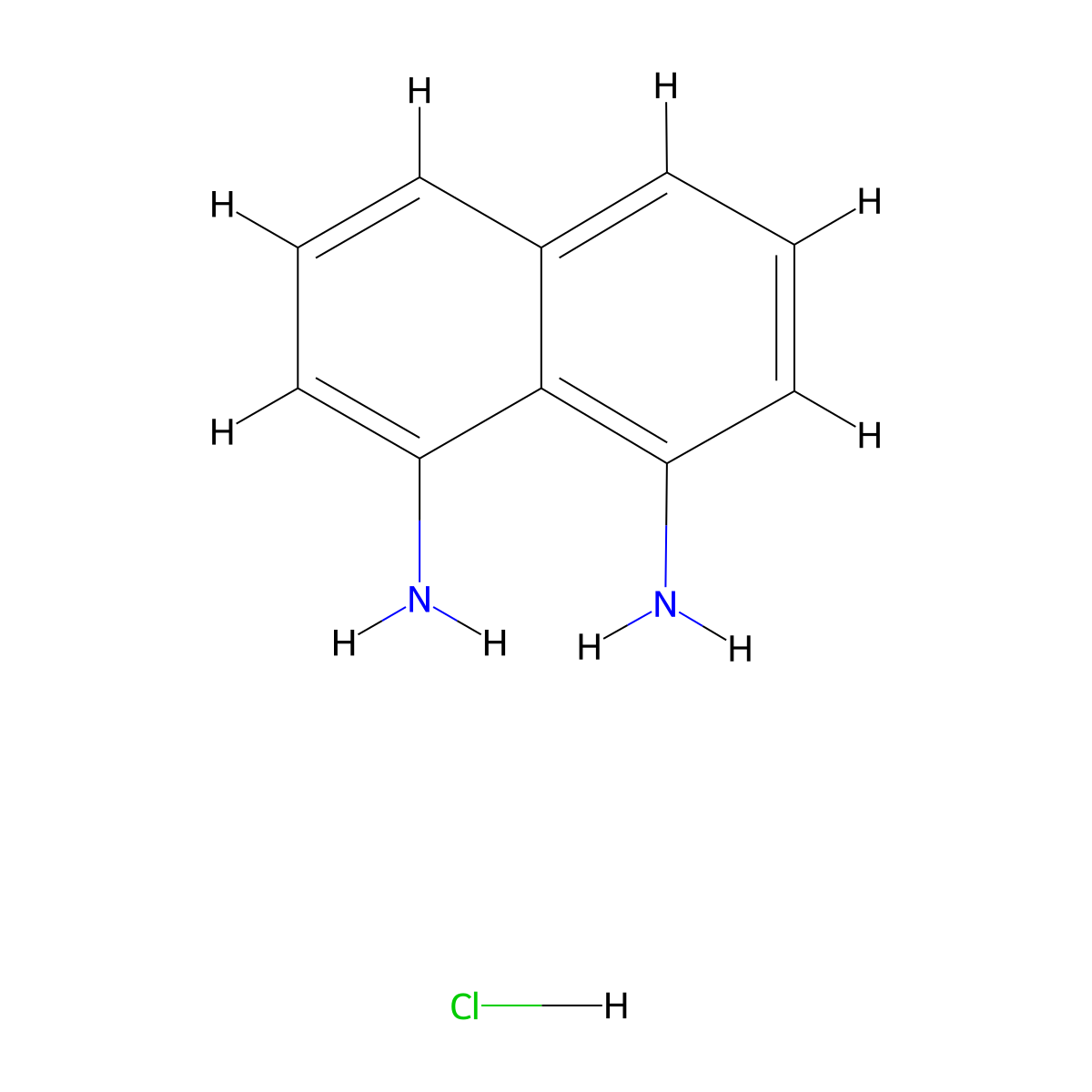 Naphthalene-1,8-diamine hydrochloride molecular structure, CAS 2973762-38-6