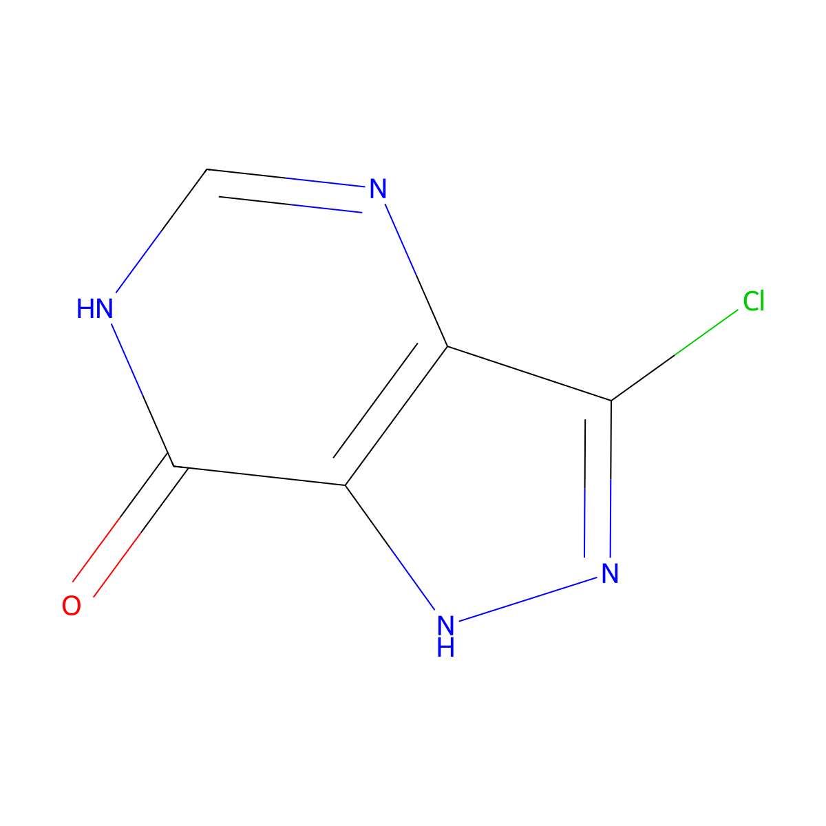 3-Chloro-1,6-dihydro-7H-pyrazolo[4,3-D]pyrimidin-7-one molecular structure, CAS 2973762-41-1