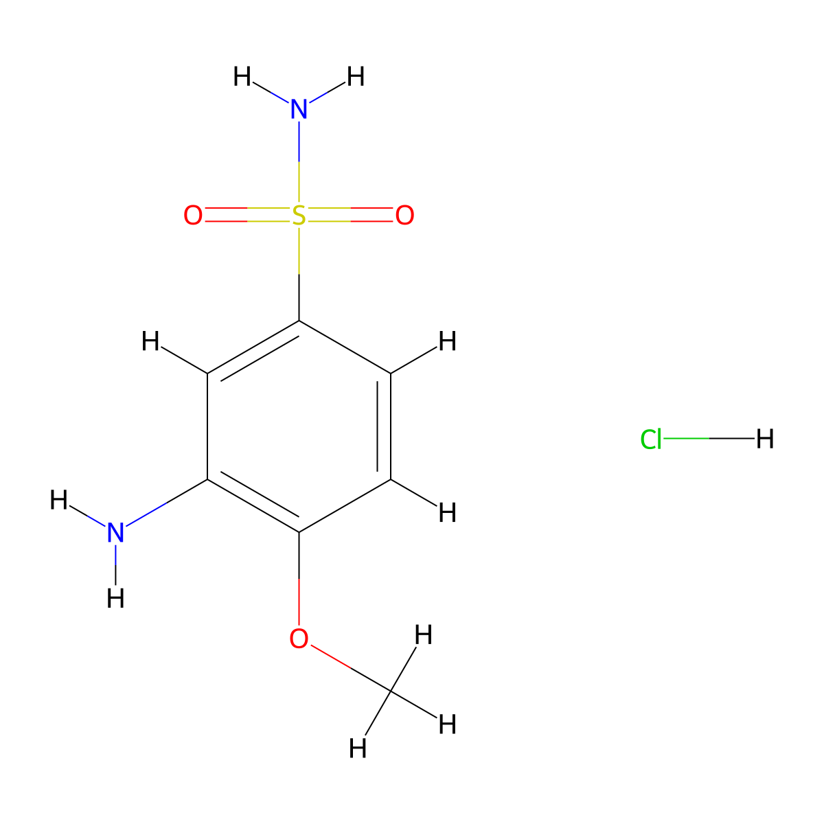 3-Amino-4-methoxybenzenesulfonamide hydrochloride molecular structure, CAS 2973762-61-5