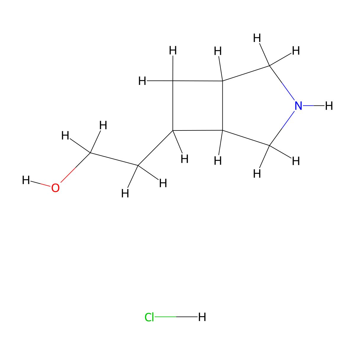 2-{3-Azabicyclo[3.2.0]heptan-6-yl}ethan-1-ol hydrochloride molecular structure, CAS 2973762-77-3