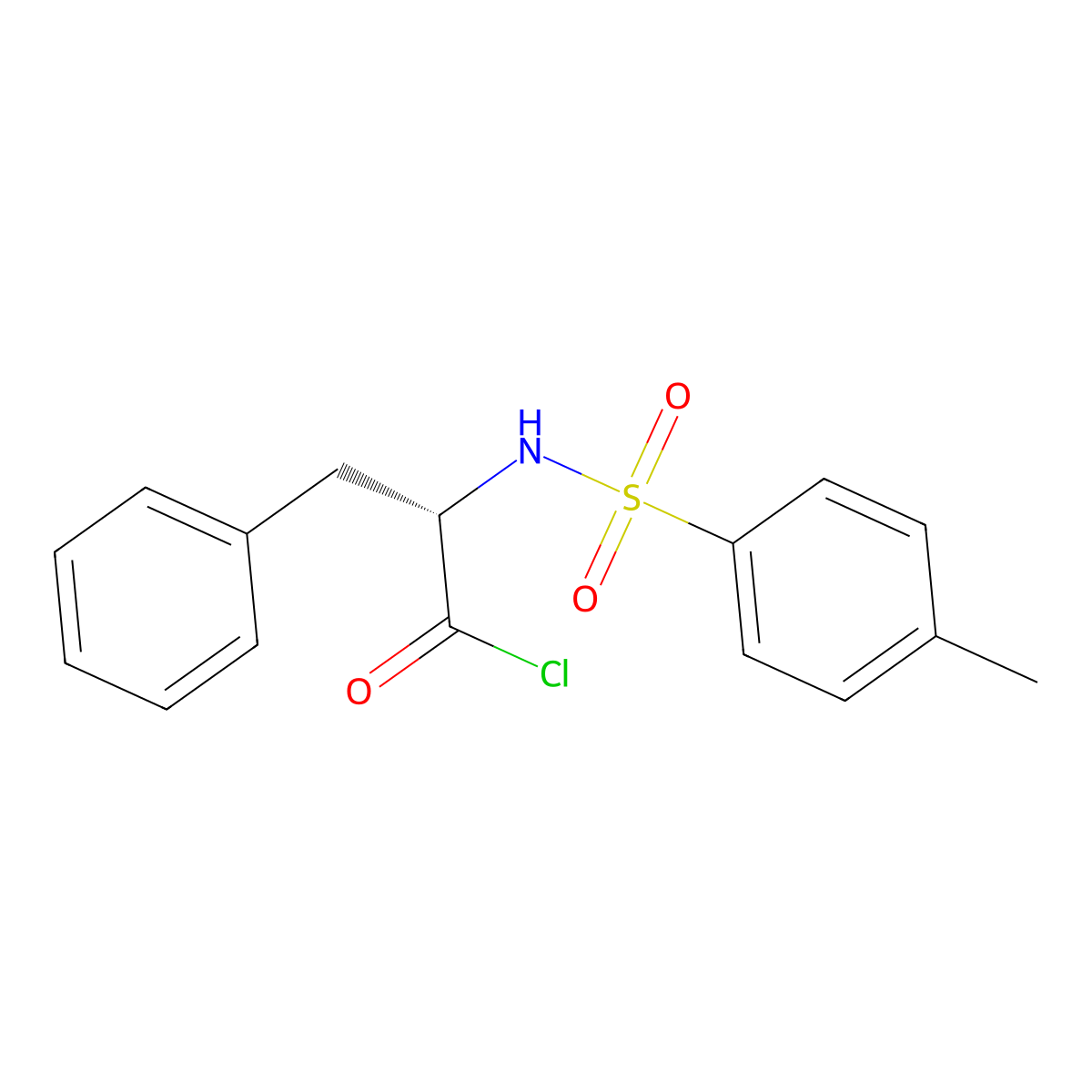 Tosyl-L-phenylalanyl Chloride molecular structure, CAS 29739-88-6