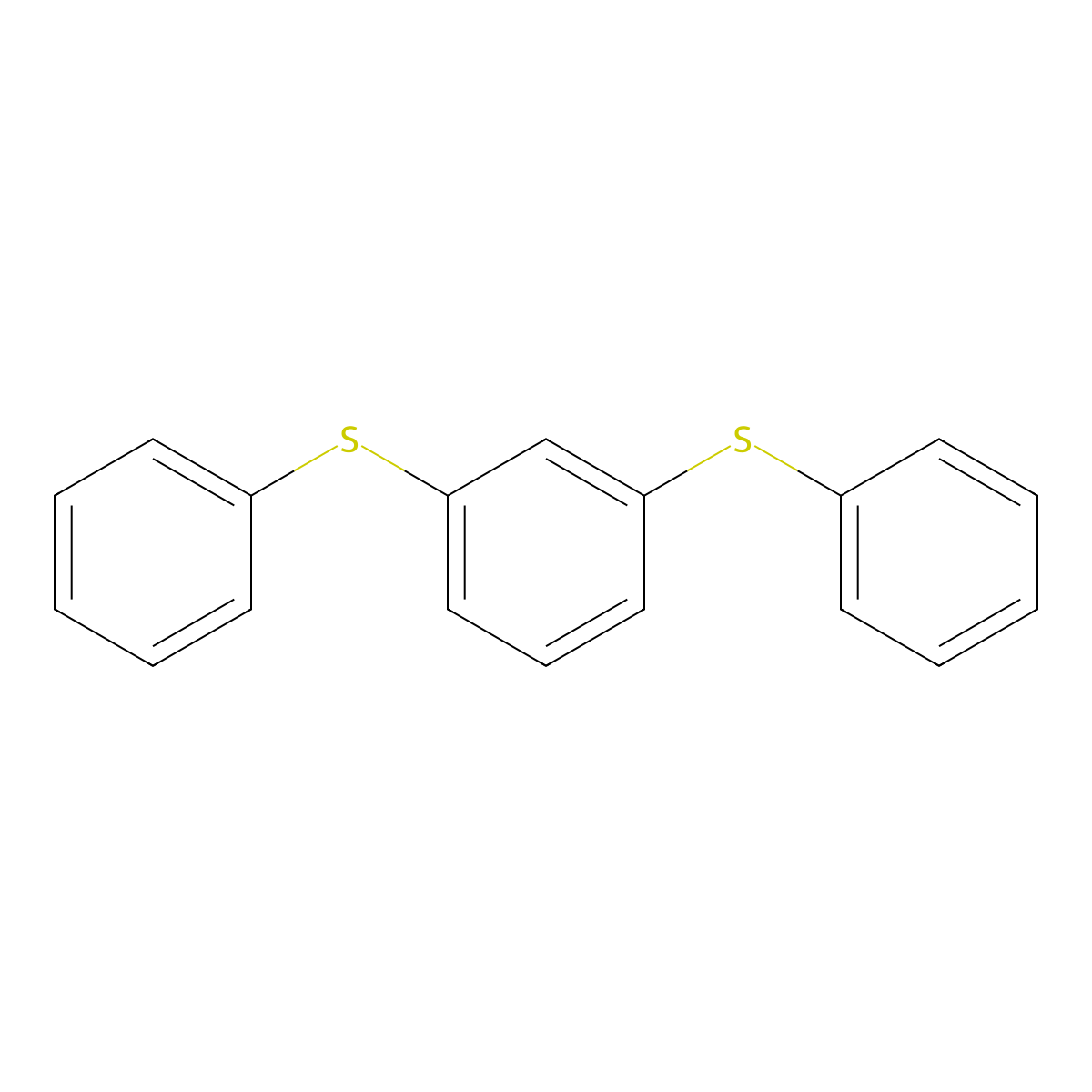 Benzene, 1,3-bis(phenylthio)- molecular structure, CAS 2974-10-9