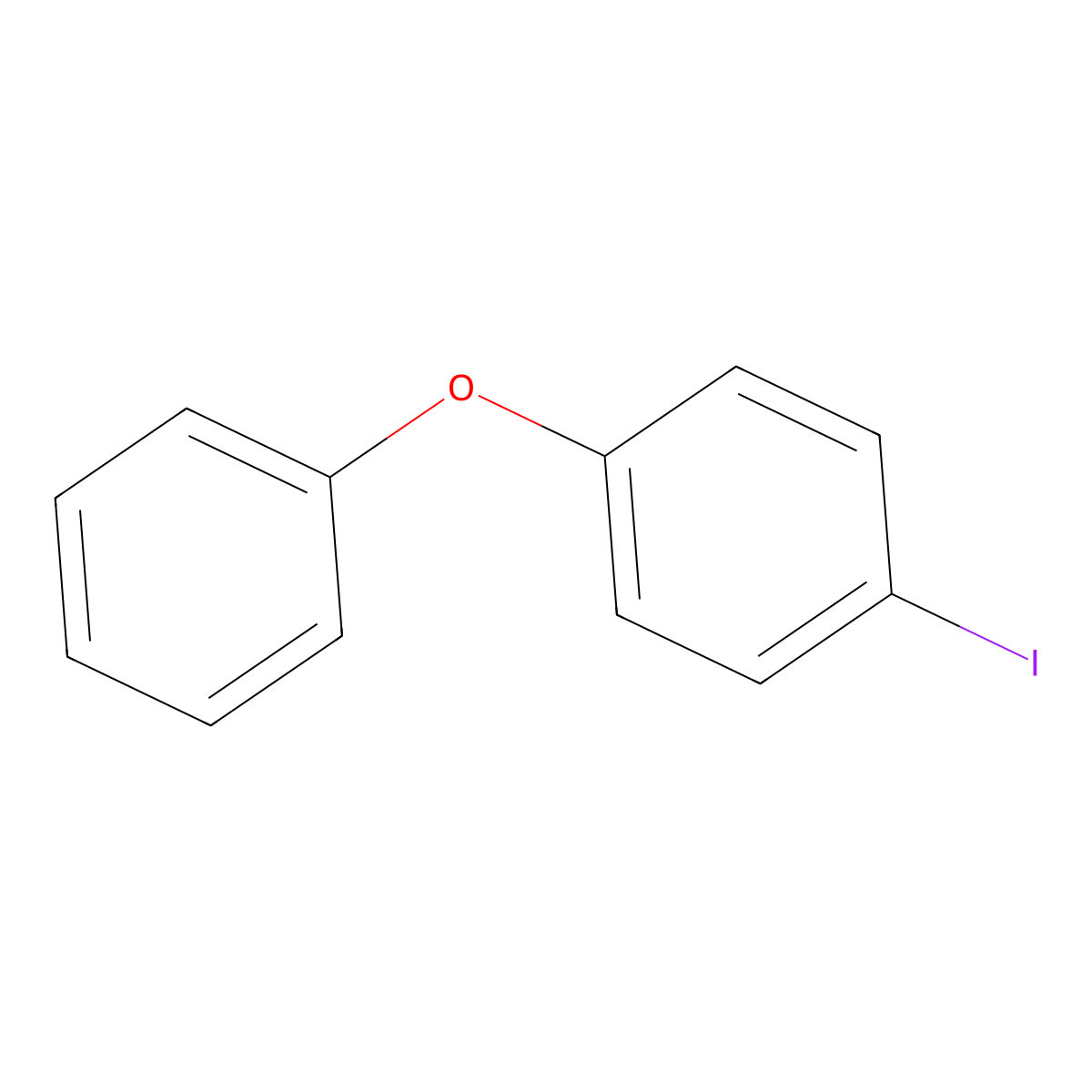 4-Iododiphenyl ether molecular structure, CAS 2974-94-9