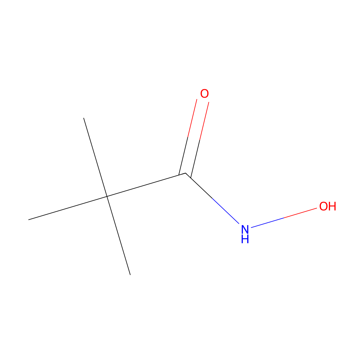 N-hydroxy-2,2-dimethylpropanamide molecular structure, CAS 29740-67-8