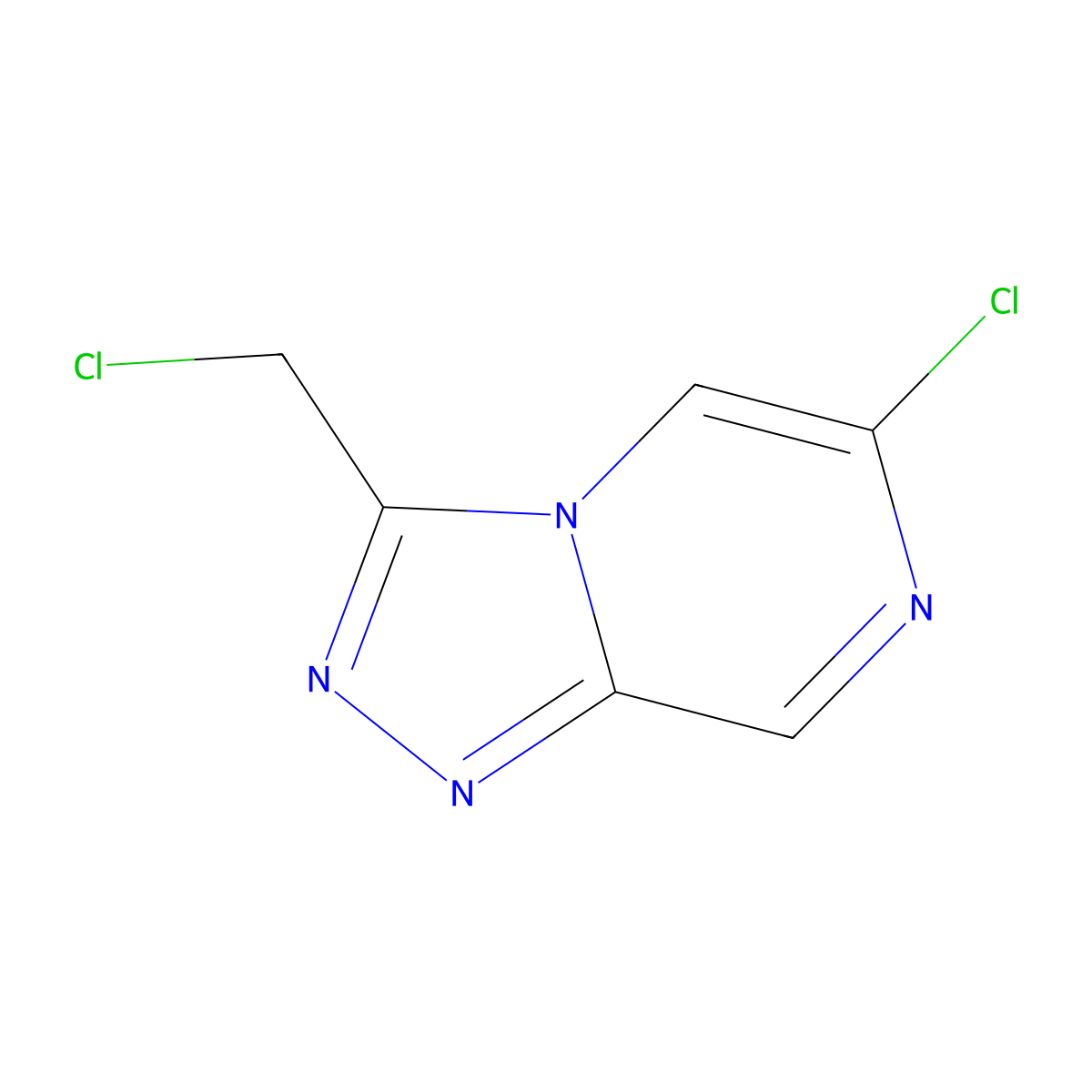 6-Chloro-3-(chloromethyl)-[1,2,4]triazolo[4,3-a]pyrazine molecular structure, CAS 2974355-04-7