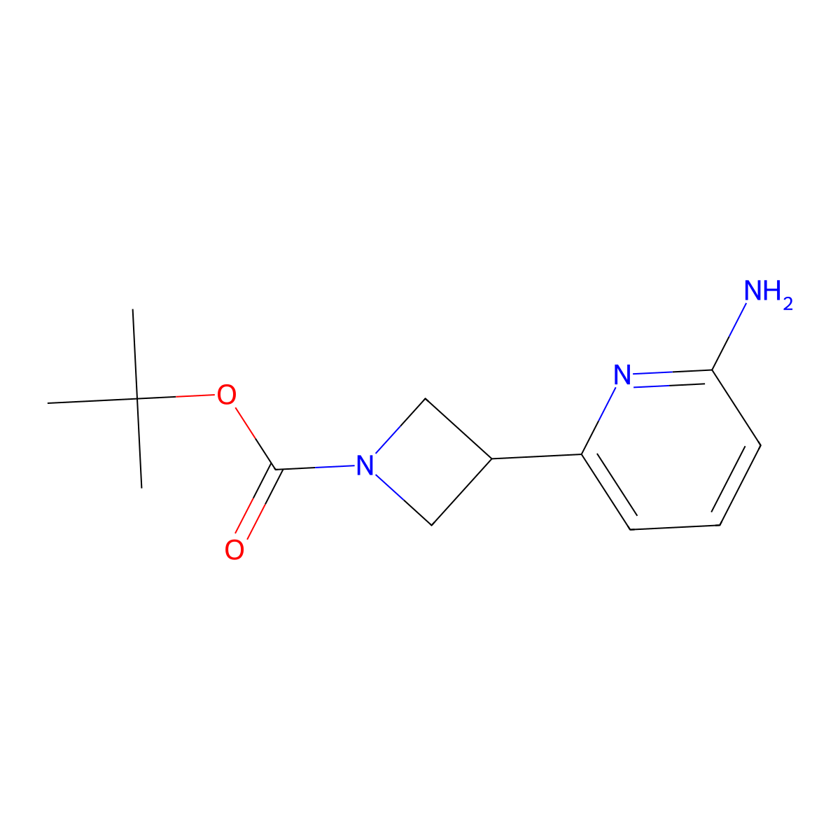 6-(1-Boc-azetidin-3-YL)pyridin-2-amine molecular structure, CAS 2974358-50-2