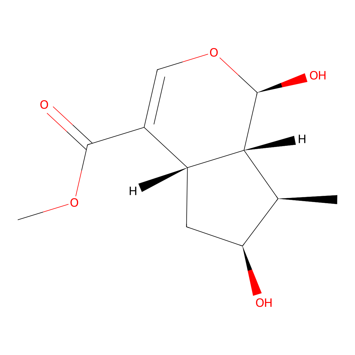 Loganetin molecular structure, CAS 29748-10-5