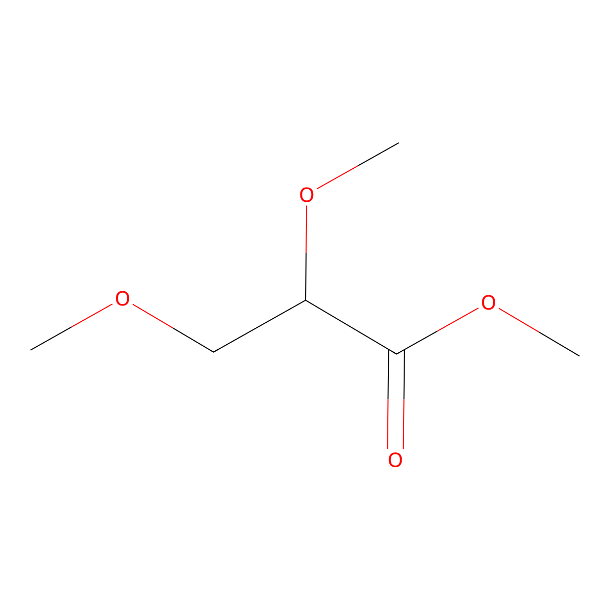 Methyl 2,3-dimethoxypropanoate molecular structure, CAS 29749-76-6
