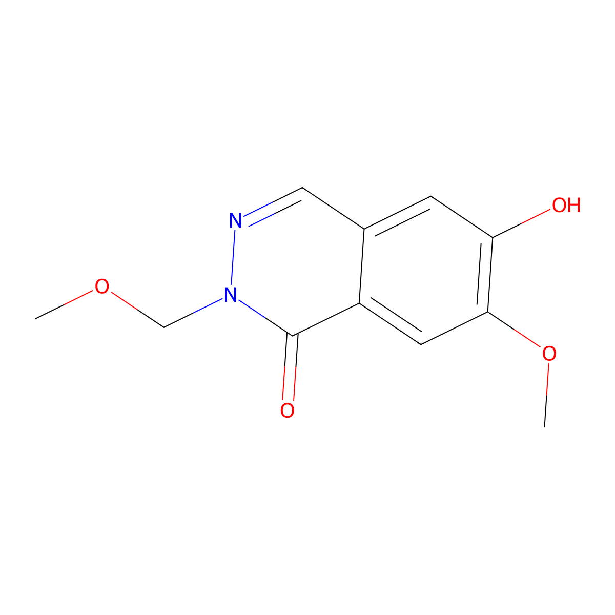 6-hydroxy-7-methoxy-2-(methoxymethyl)phthalazin-1(2H)-one molecular structure, CAS 2974930-63-5