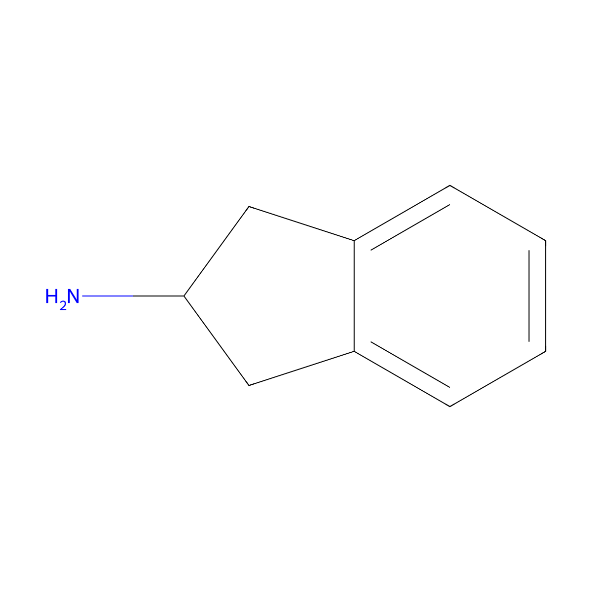 2-Aminoindane molecular structure, CAS 2975-41-9