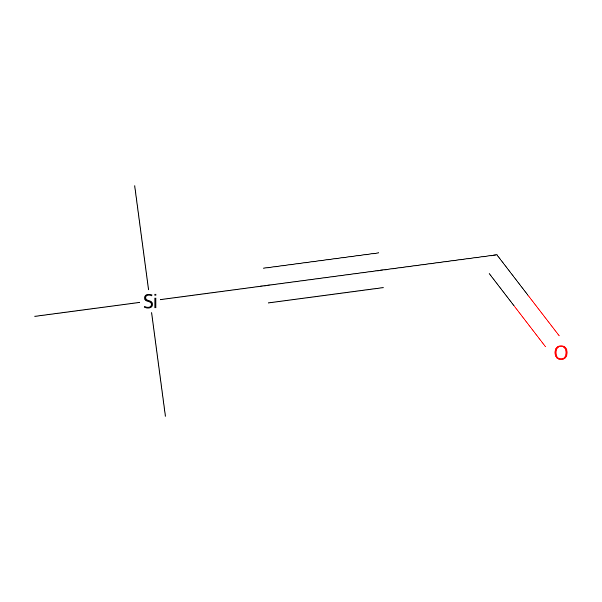3-Trimethylsilylpropynal molecular structure, CAS 2975-46-4