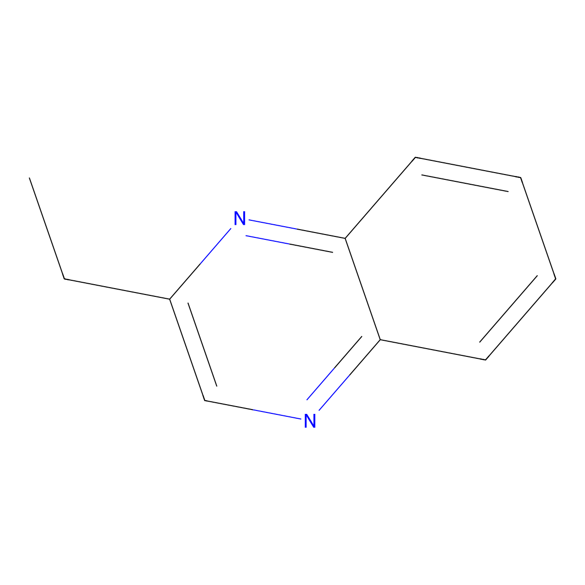 2-Ethylquinoxaline molecular structure, CAS 29750-44-5
