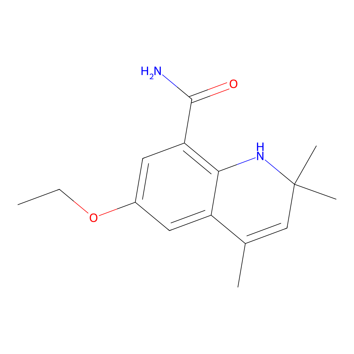 6-Ethoxy-2,2,4-trimethyl-1,2-dihydroquinoline-8-carboxamide molecular structure, CAS 2975260-31-0