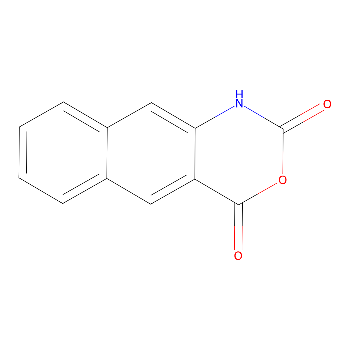 2H-naphtho[2,3-d][1,3]oxazine-2,4(1H)-dione molecular structure, CAS 29753-32-0