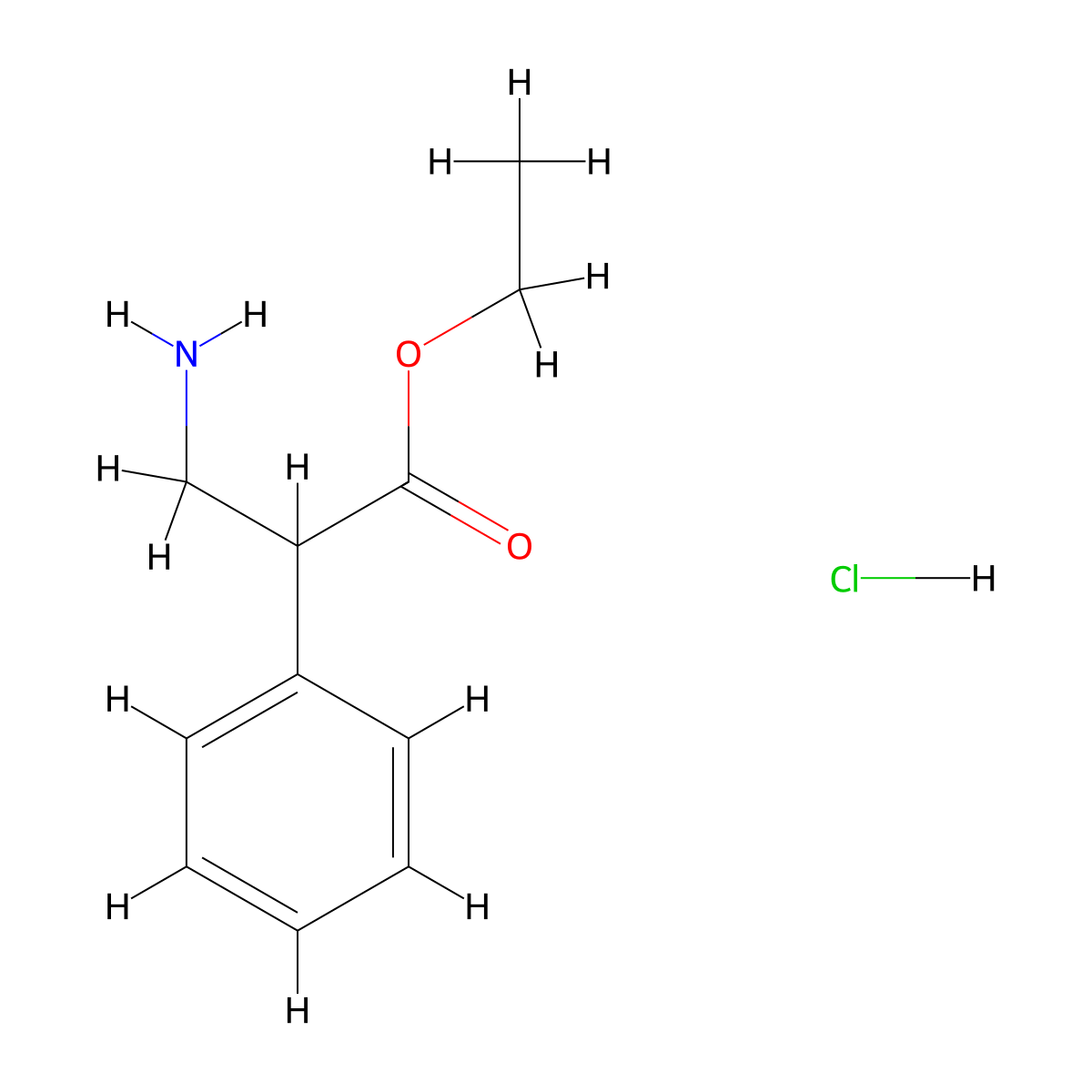 Ethyl 3-amino-2-phenylpropanoate hydrochloride molecular structure, CAS 29753-99-9