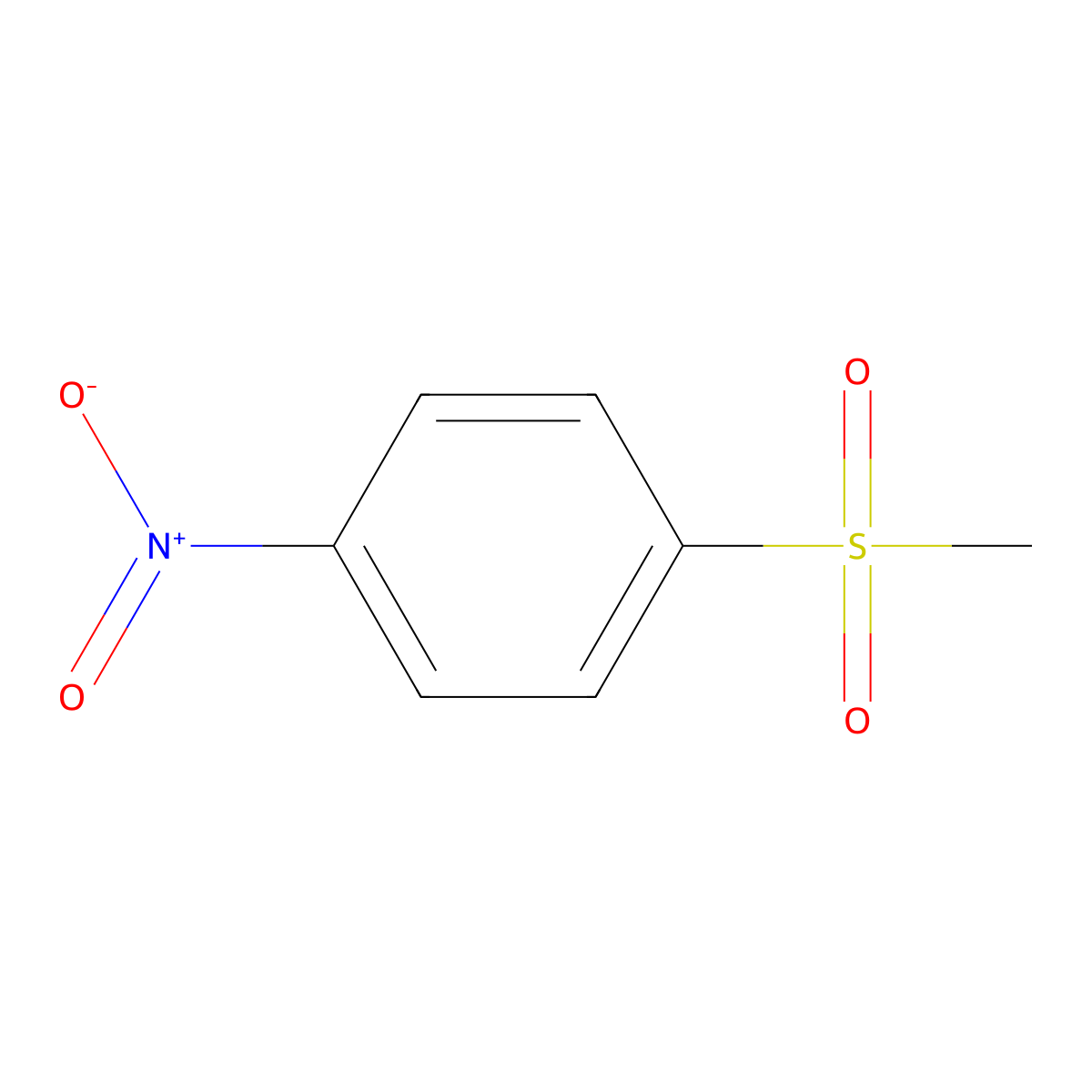1-(Methylsulfonyl)-4-nitrobenzene molecular structure, CAS 2976-30-9