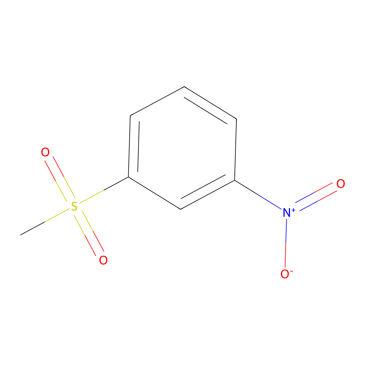 1-(Methylsulfonyl)-3-nitrobenzene molecular structure, CAS 2976-32-1
