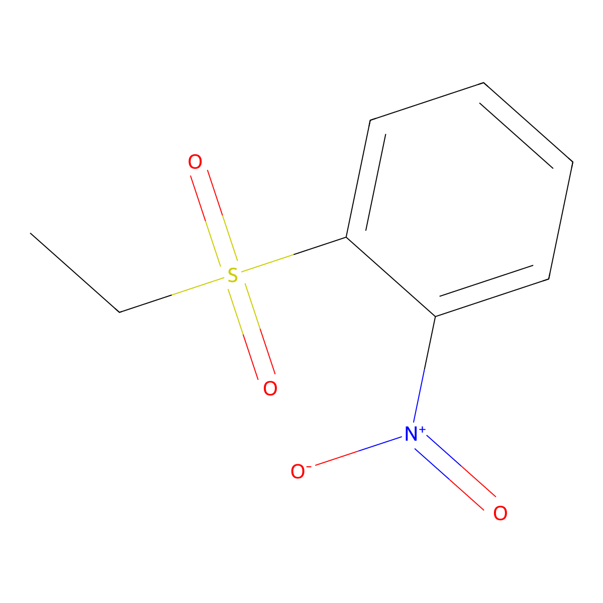 1-(Ethanesulfonyl)-2-nitrobenzene molecular structure, CAS 2976-33-2