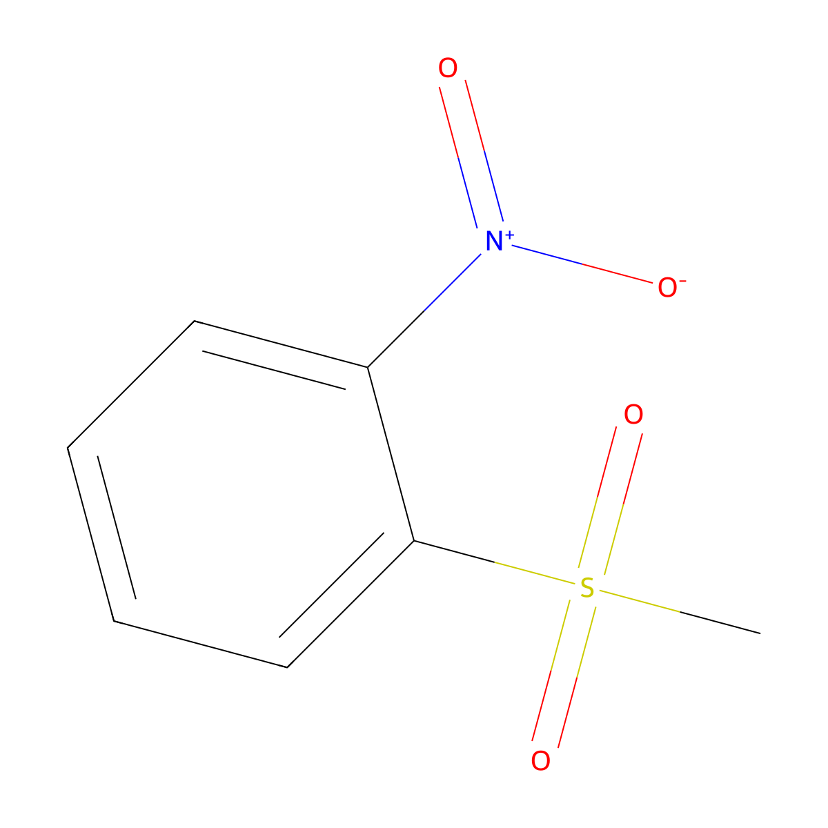1-(Methylsulfonyl)-2-nitrobenzene molecular structure, CAS 2976-34-3