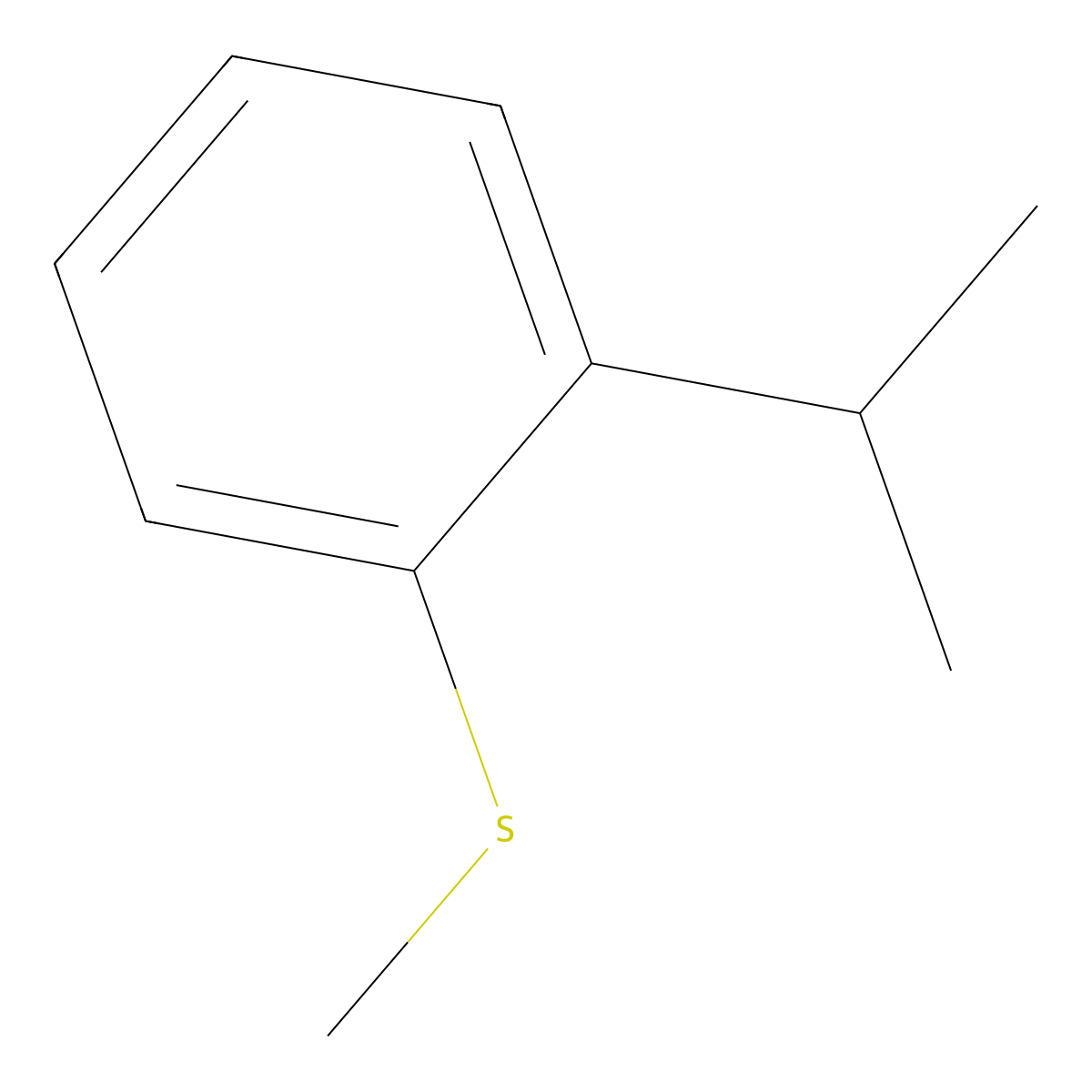 (2-Isopropylphenyl)(methyl)sulfane molecular structure, CAS 2976-66-1