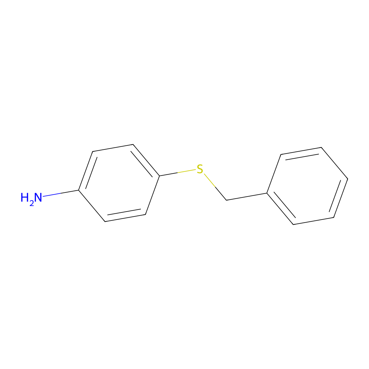 4-(Benzylsulfanyl)aniline molecular structure, CAS 2976-71-8