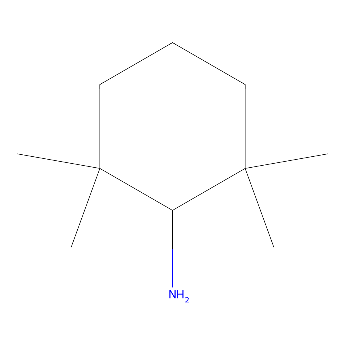 2,2,6,6-Tetramethylcyclohexan-1-amine molecular structure, CAS 29765-86-4