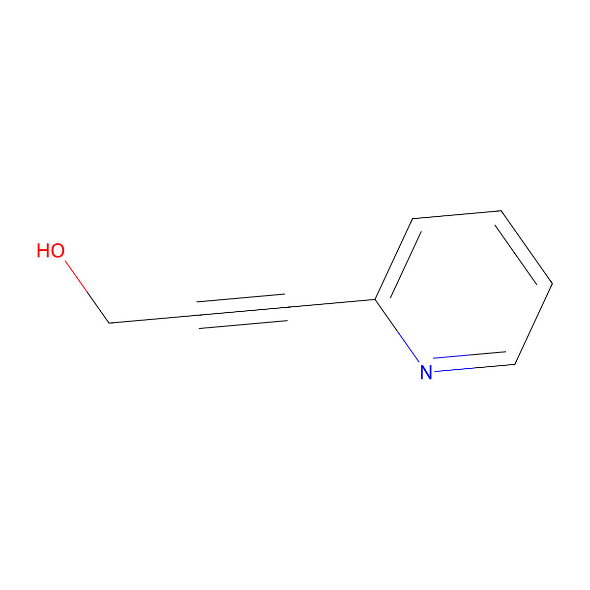 3-(Pyridin-2-yl)prop-2-yn-1-ol molecular structure, CAS 29768-03-4