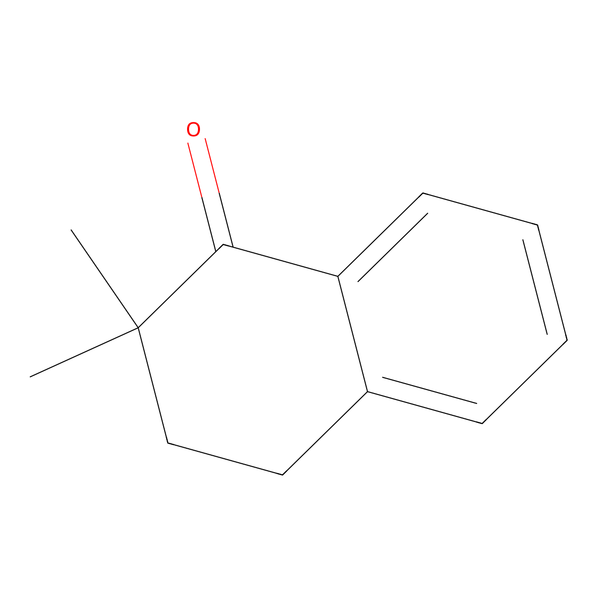 2,2-Dimethyl-3,4-dihydronaphthalen-1-one molecular structure, CAS 2977-45-9