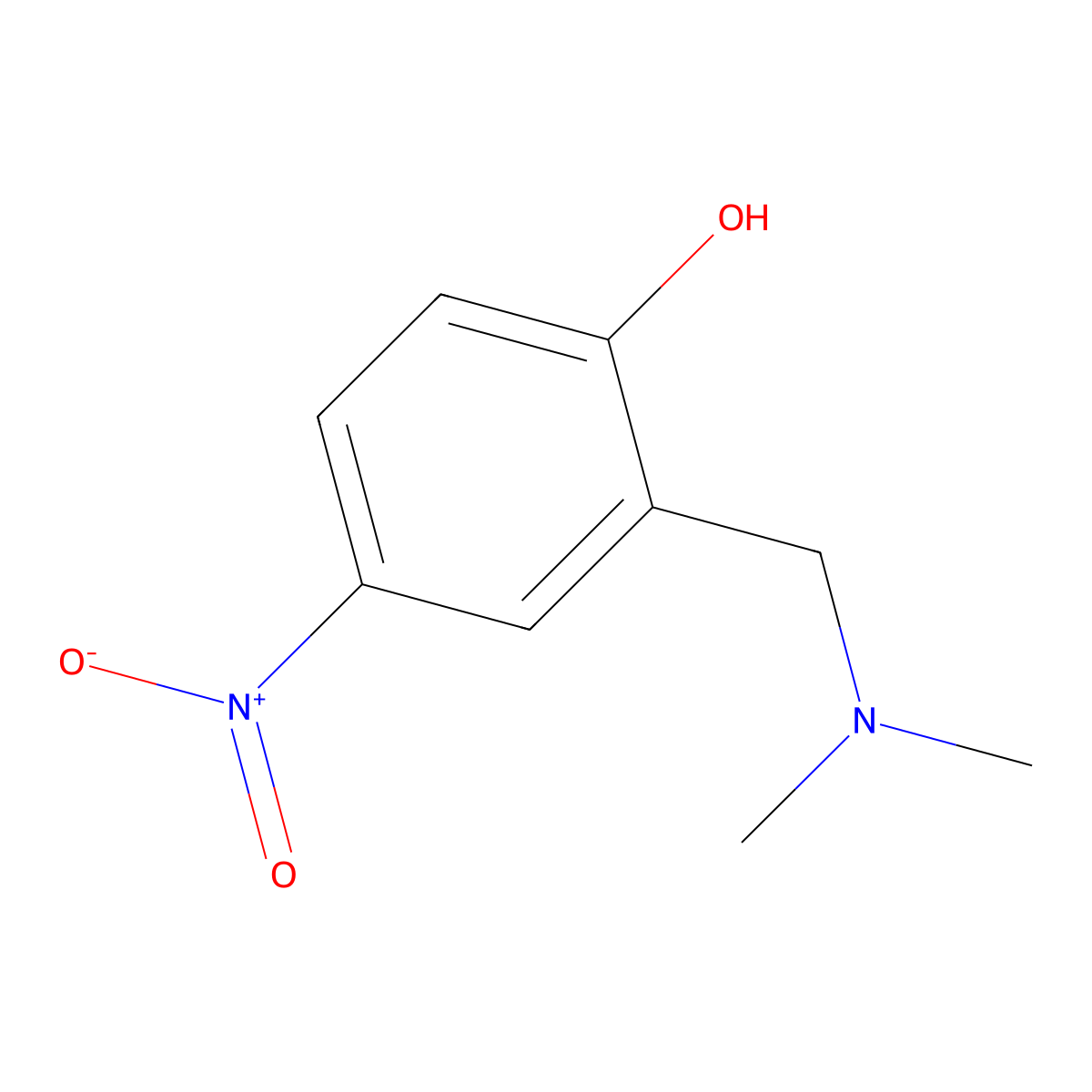 2-[(Dimethylamino)methyl]-4-nitrophenol molecular structure, CAS 2977-73-3