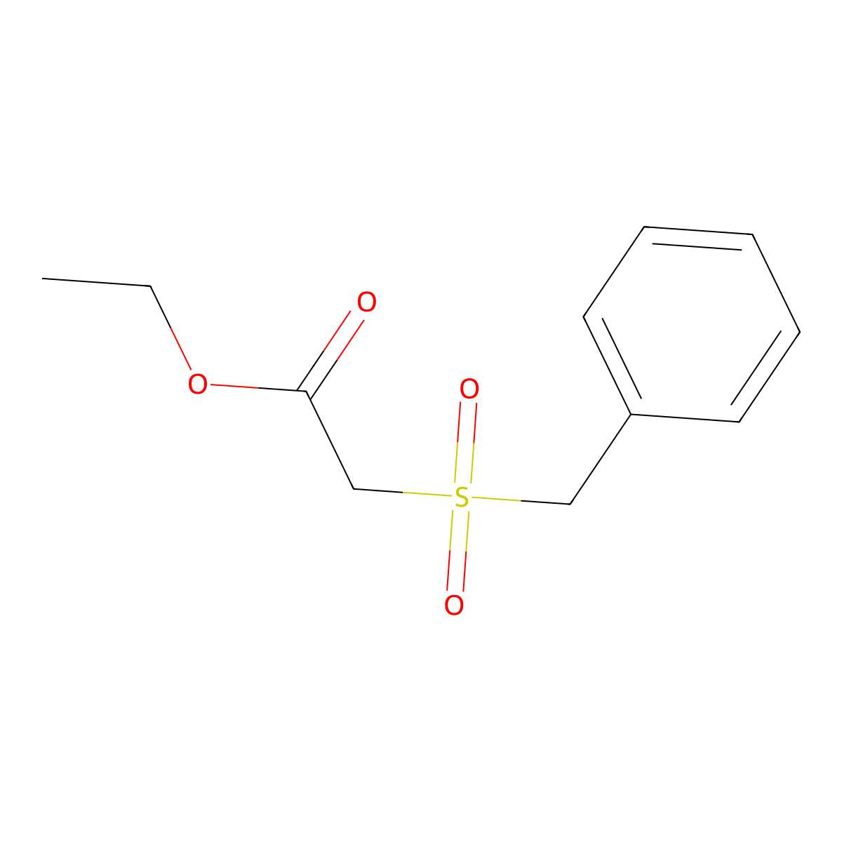 Ethyl 2-phenylmethanesulfonylacetate molecular structure, CAS 29771-81-1