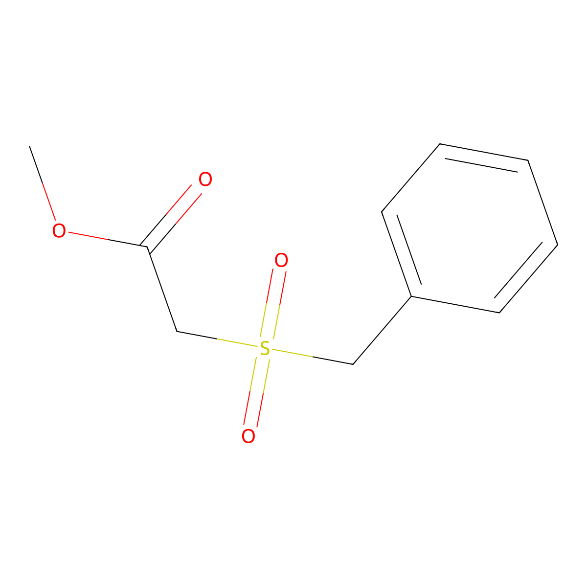 Methyl 2-benzylsulfonylacetate molecular structure, CAS 29771-82-2