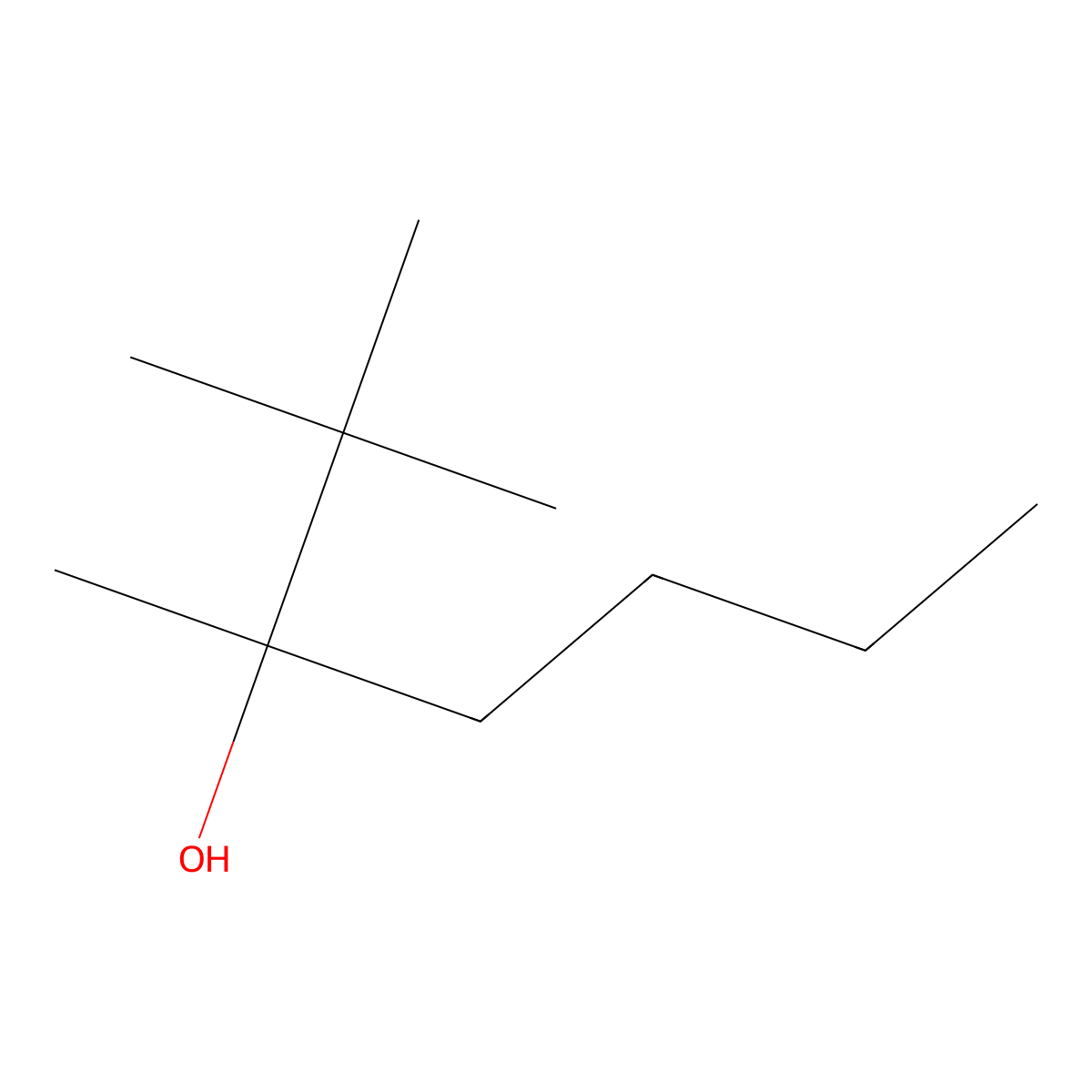 3-Heptanol, 2,2,3-trimethyl- molecular structure, CAS 29772-40-5