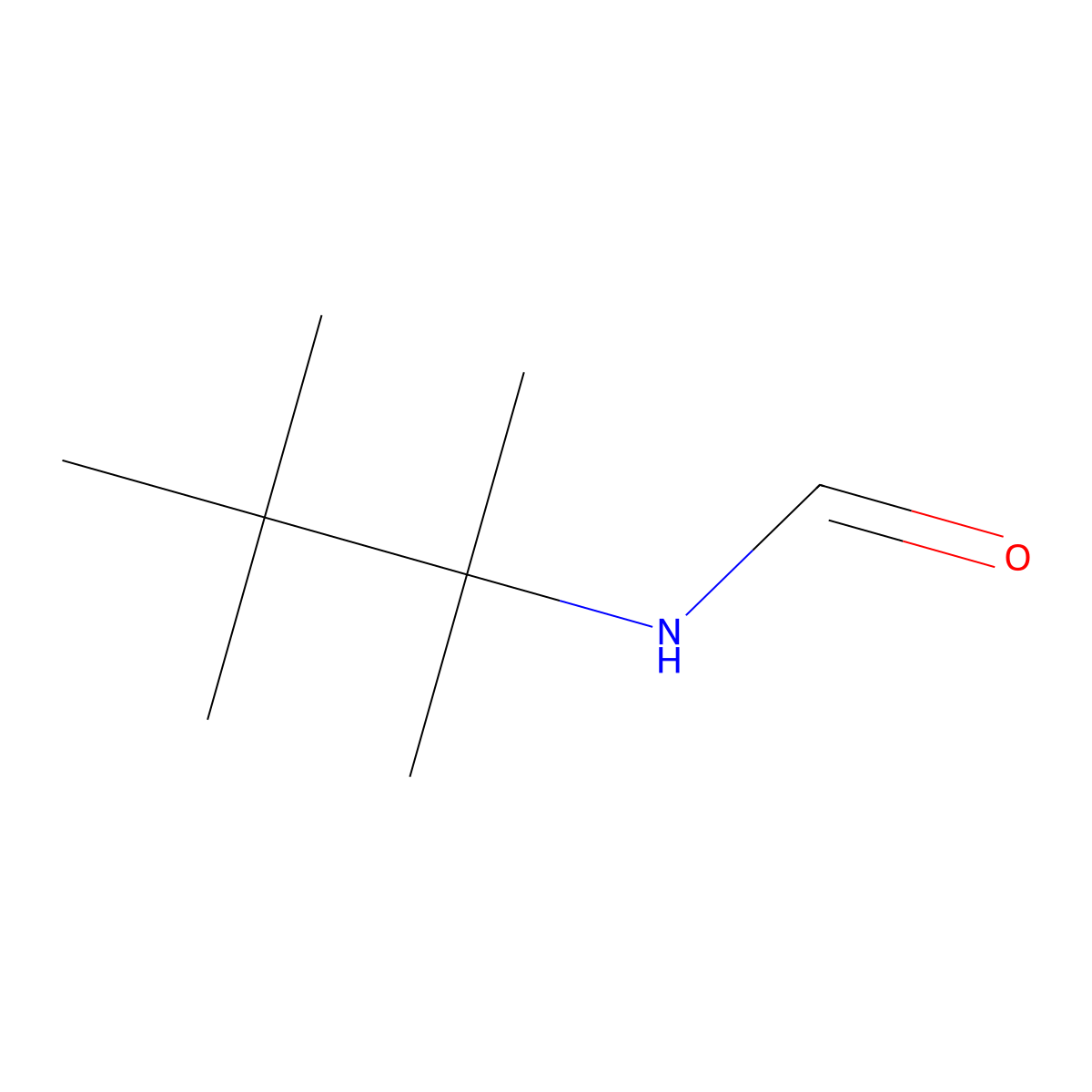 N-(1,1,2,2-Tetramethylpropyl)formamide molecular structure, CAS 29772-47-2