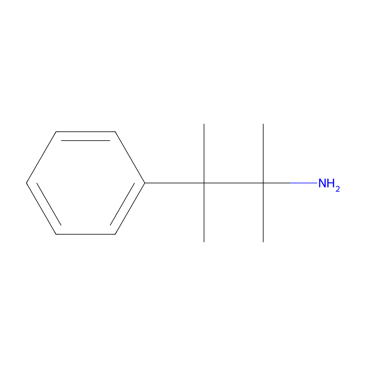 2,3-Dimethyl-3-phenylbutan-2-amine molecular structure, CAS 29772-58-5
