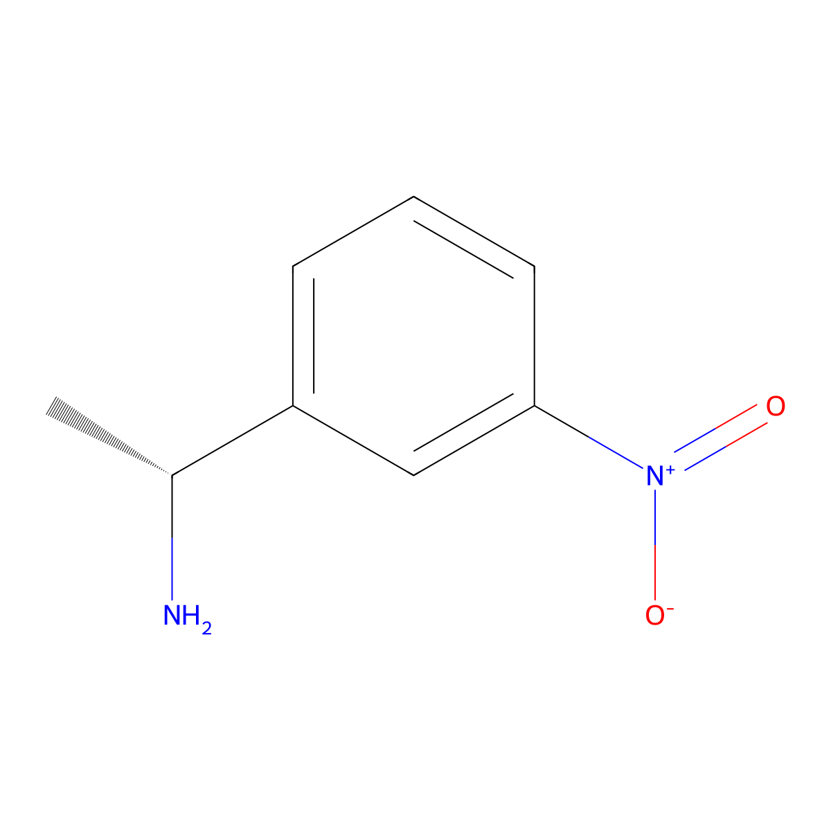 (R)-1-(3-nitrophenyl)ethanamine molecular structure, CAS 297730-27-9