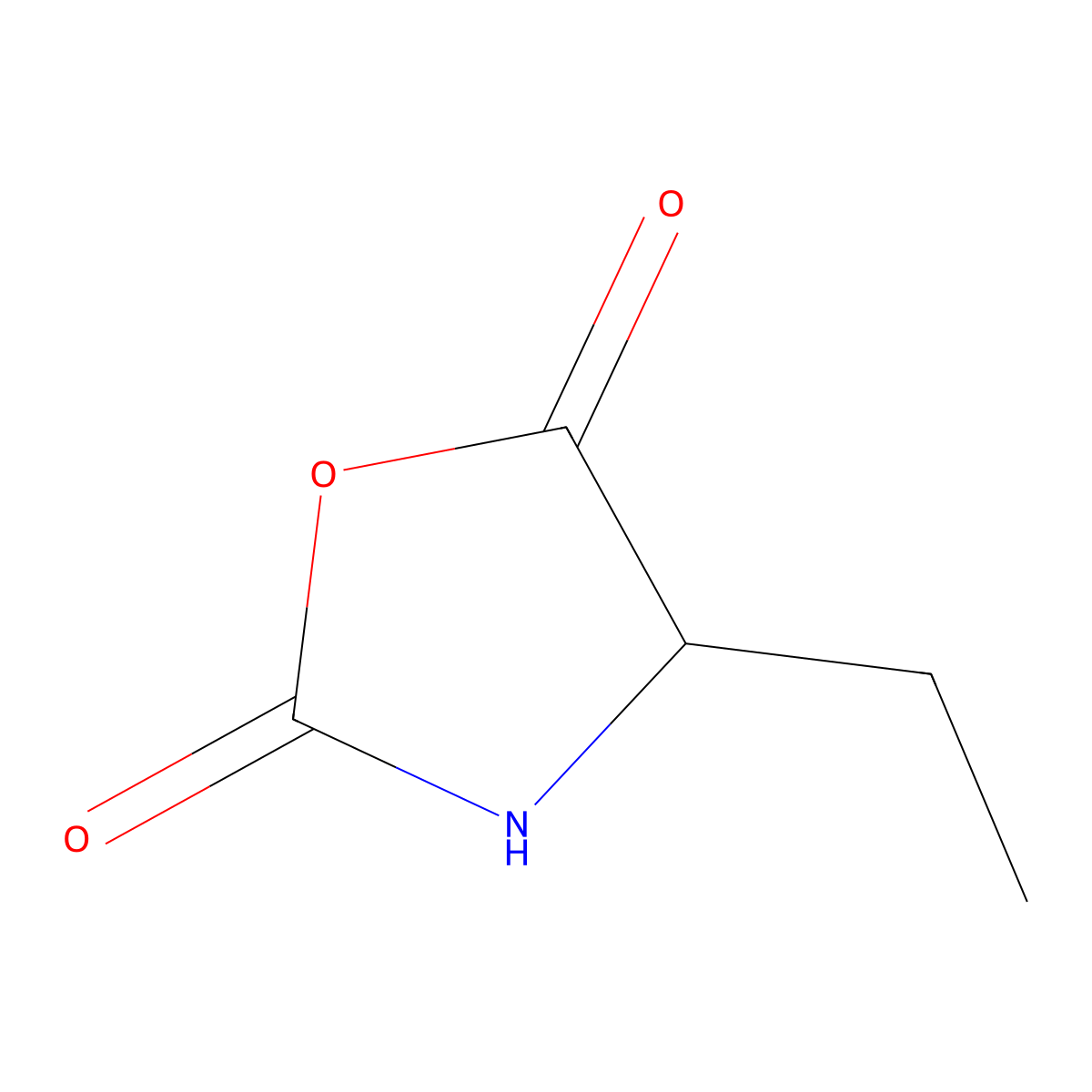 (s)-4-Ethyloxazolidine-2,5-dione molecular structure, CAS 29774-83-2