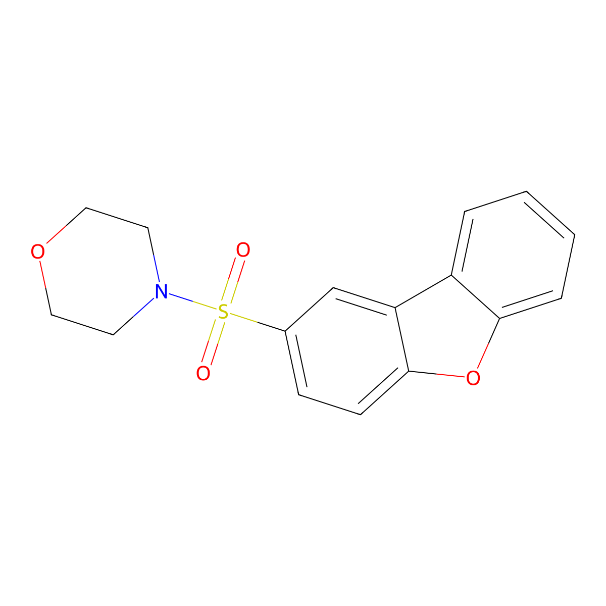4-(Dibenzo[b,d]furan-2-ylsulfonyl)morpholine molecular structure, CAS 297742-63-3