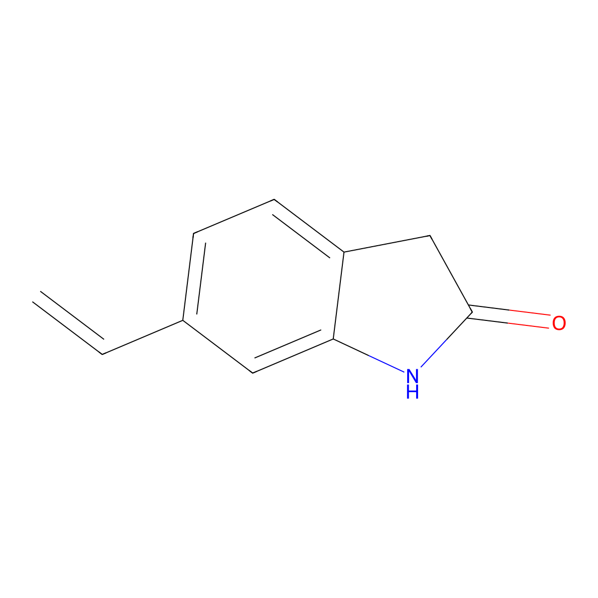 6-Vinylindolin-2-one molecular structure, CAS 297756-30-0