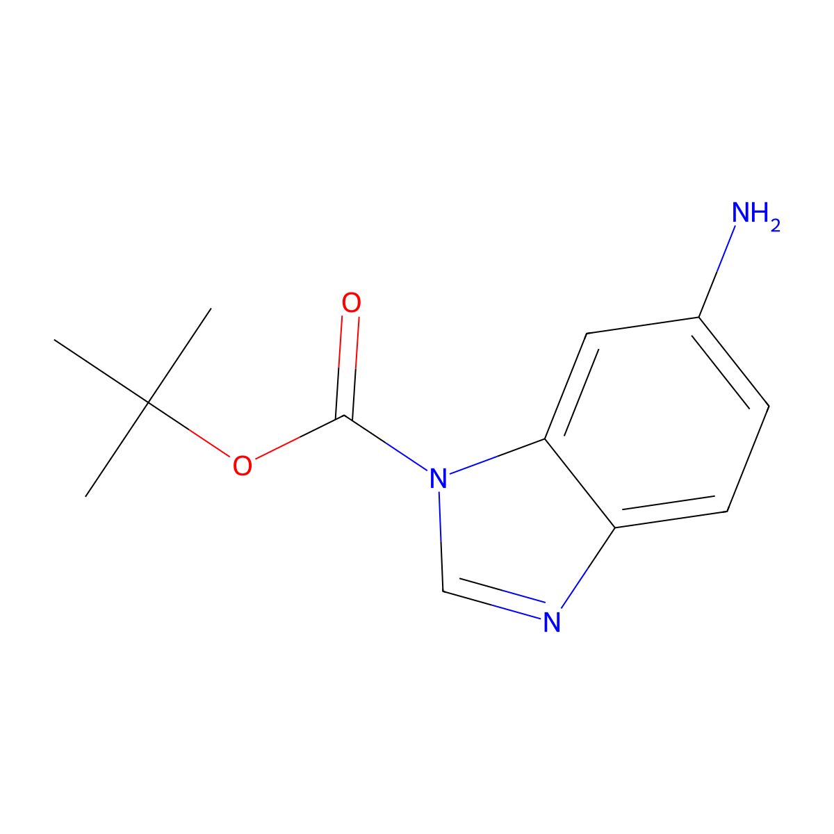 6-Amino-1-Boc-benzimidazole molecular structure, CAS 297756-32-2