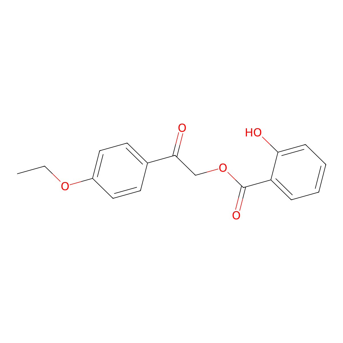 2-(4-Ethoxyphenyl)-2-oxoethyl 2-hydroxybenzoate molecular structure, CAS 297764-02-4