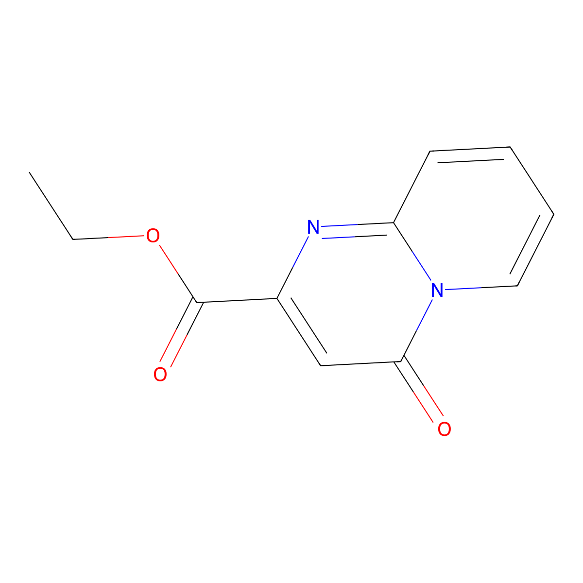 4-oxo-4H-Pyrido[1,2-a]pyrimidine-2-carboxylic acid ethyl ester molecular structure, CAS 297768-93-5