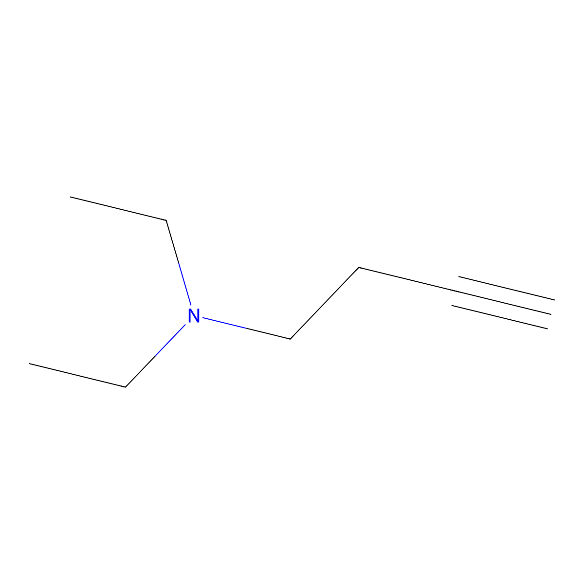 (But-3-yn-1-yl)diethylamine molecular structure, CAS 29777-09-1