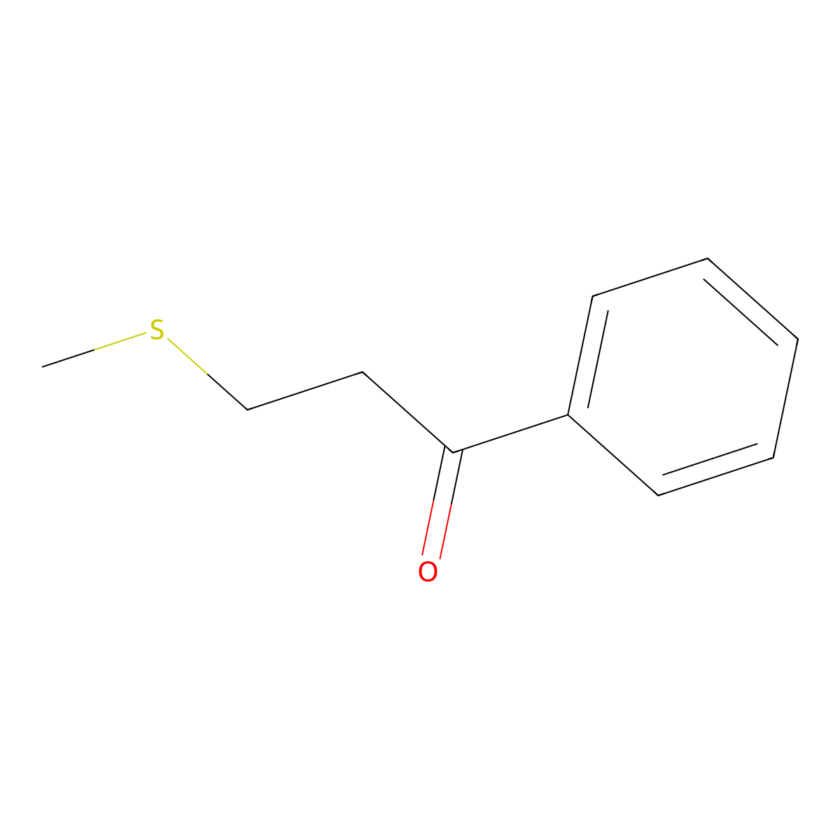 3-(Methylsulfanyl)-1-phenylpropan-1-one molecular structure, CAS 29777-54-6