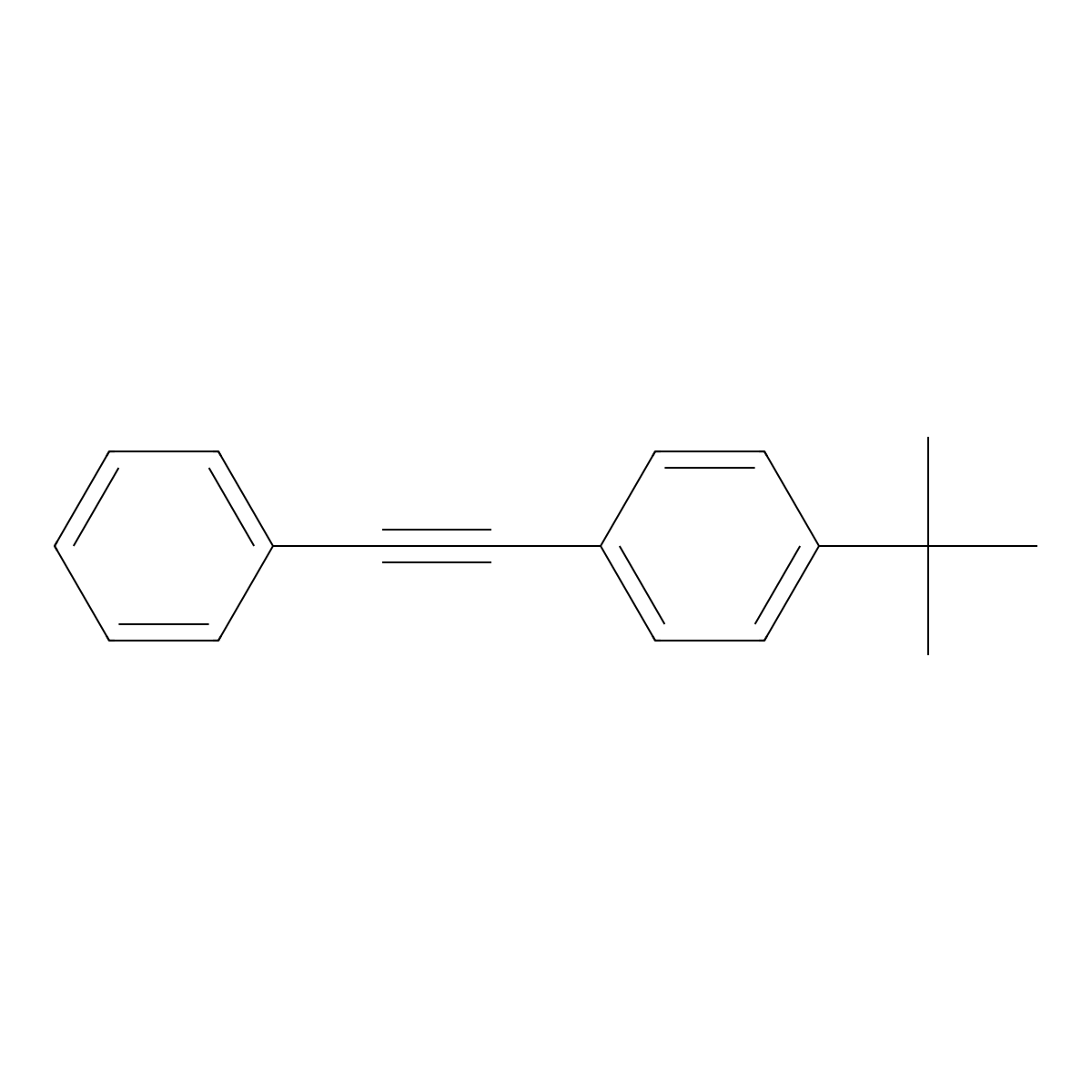 1-tert-Butyl-4-(phenylethynyl)benzene molecular structure, CAS 29778-26-5