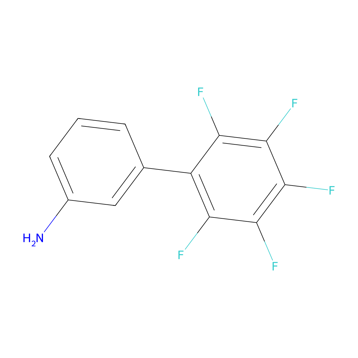 2',3',4',5',6'-Pentafluoro[1,1'-biphenyl]-3-ylamine molecular structure, CAS 29778-95-8